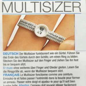 Multisizer, om je ringmaat op te meten.